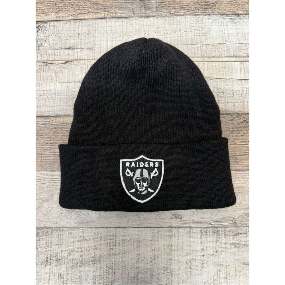 Oakland Raiders NFL Football Black Beanie